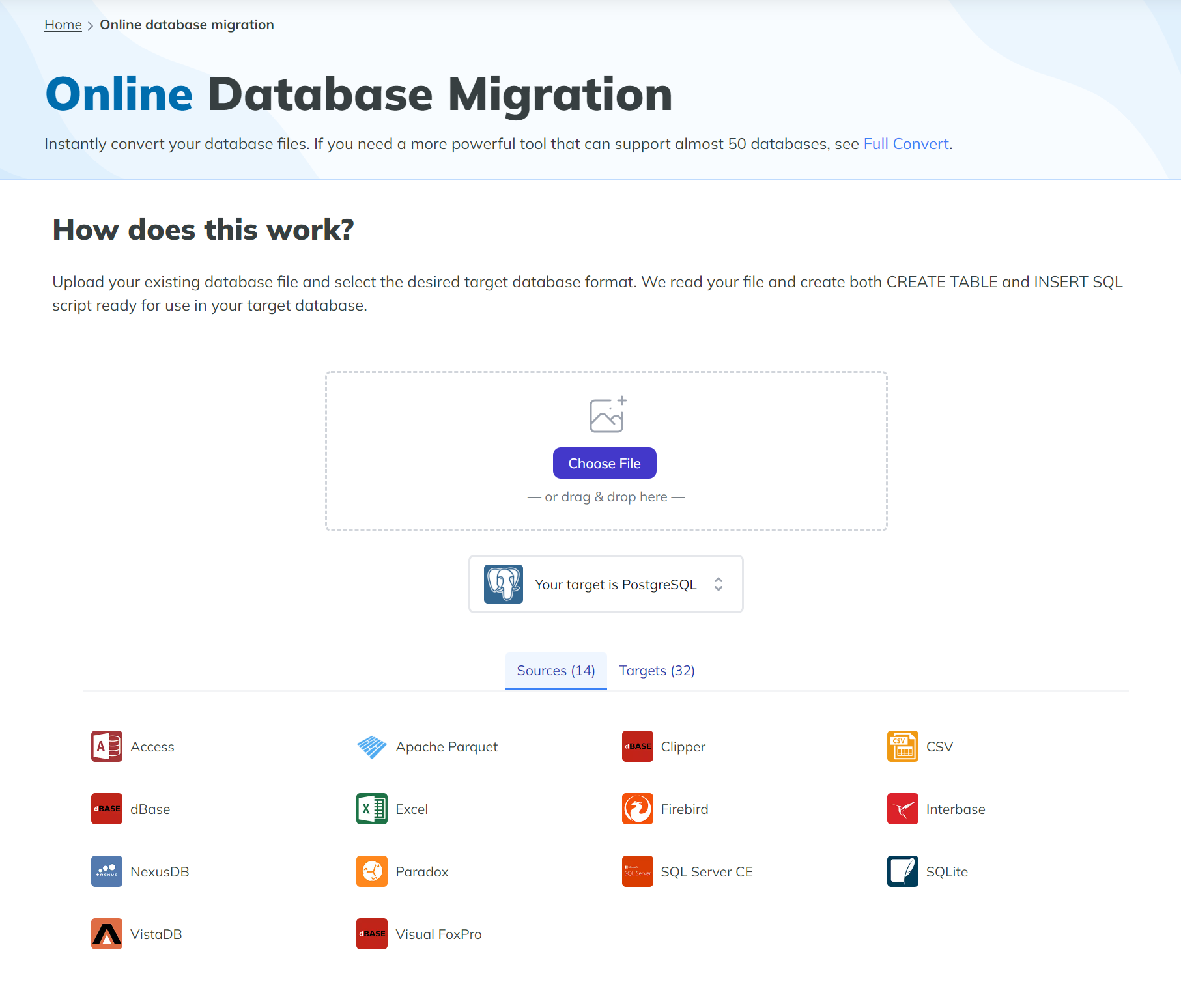 Online Database Migration (first look)